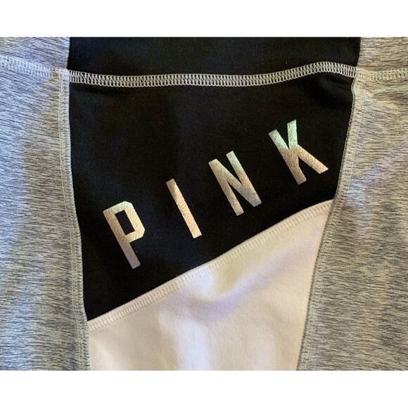 Pink Victoria's Secret Ultimate High Waist Yoga Leggings Spell Out Shiny Small/P - Picture 3 of 12